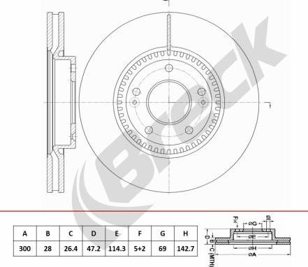 Breck BR 451 VA100 - Discofreno autozon.pro