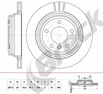 Breck BR 400 VA100 - Discofreno autozon.pro