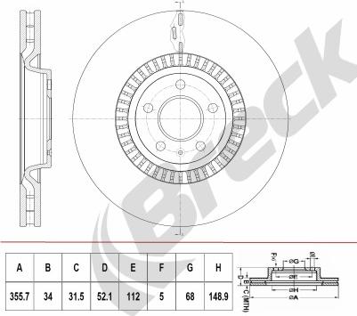 Breck BR 415 VH100 - Discofreno autozon.pro