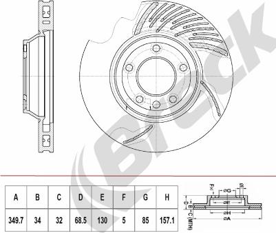 Breck BR 410 VH100 - Discofreno autozon.pro