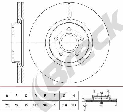 Breck BR 417 VA100 - Discofreno autozon.pro