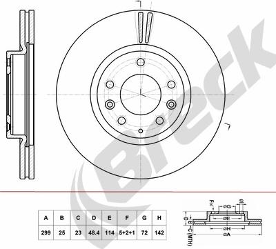 Breck BR 434 VA100 - Discofreno autozon.pro