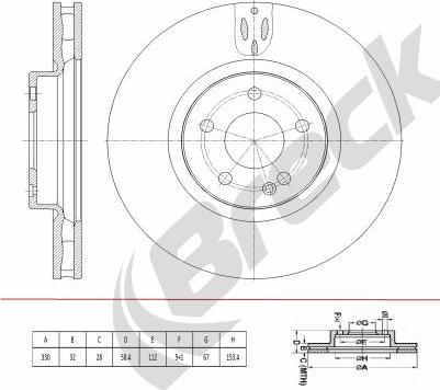 Breck BR 437 VA100 - Discofreno autozon.pro