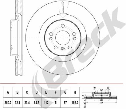 Breck BR 425 VH100 - Discofreno autozon.pro