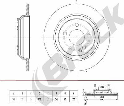 Breck BR 078 SA100 - Discofreno autozon.pro