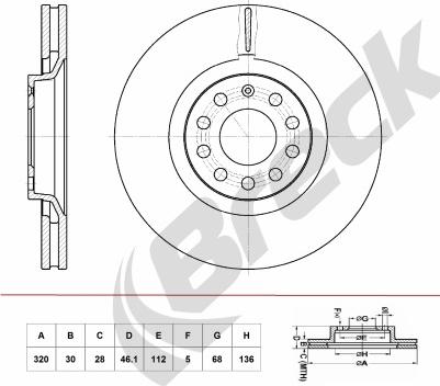 Breck BR 390 VA100 - Discofreno autozon.pro