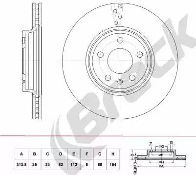 Breck BR 397 VA100 - Discofreno autozon.pro