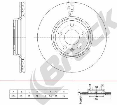 Breck BR 397 VH100 - Discofreno autozon.pro