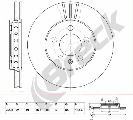 Breck BR 302 VA100 - Discofreno autozon.pro