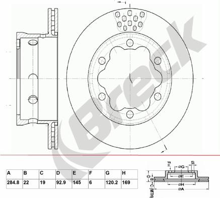 Breck BR 385 VA100 - Discofreno autozon.pro