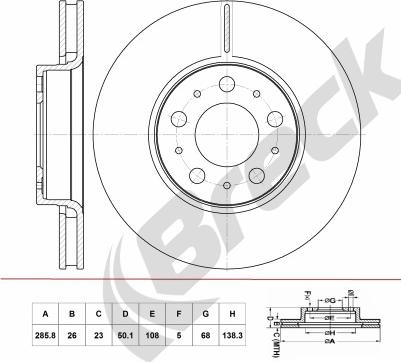 ABEX BD857V - Discofreno autozon.pro