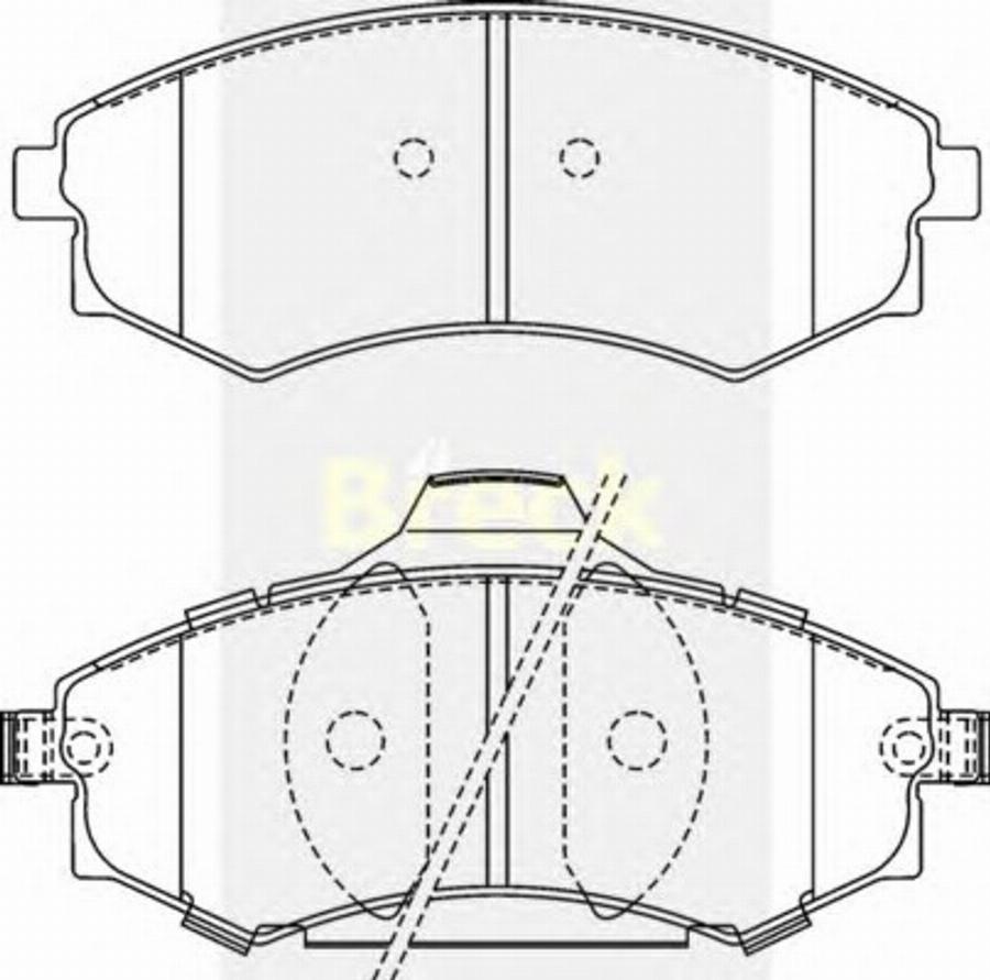 Breck New 086 C - Kit pastiglie freno, Freno a disco autozon.pro