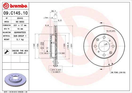 Breco BS 9053 - Discofreno autozon.pro