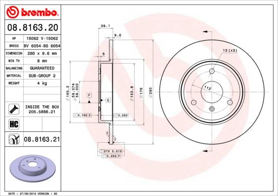 Breco BS 6054 - Discofreno autozon.pro