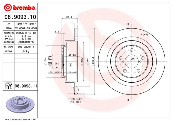 Breco BS 6009 - Discofreno autozon.pro