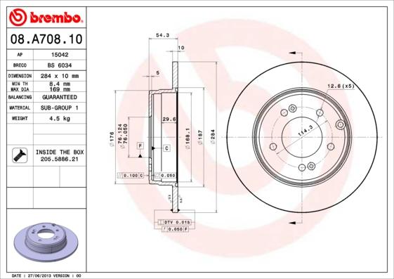 Breco BS 6034 - Discofreno autozon.pro