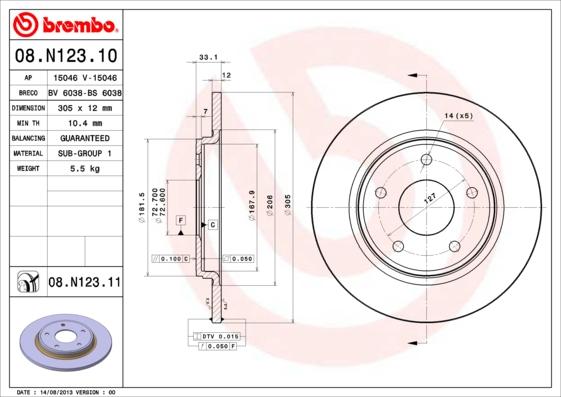 Breco BS 6038 - Discofreno autozon.pro