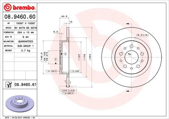 Breco BS 6079 - Discofreno autozon.pro