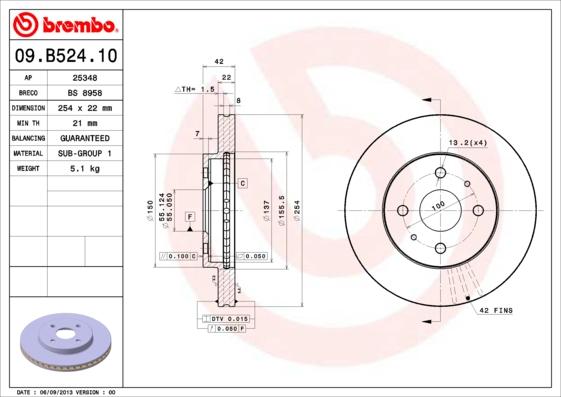 Breco BS 8958 - Discofreno autozon.pro