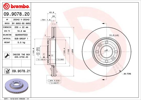 Breco BS 8952 - Discofreno autozon.pro