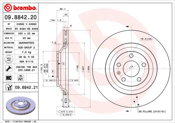 Breco BS 8494 - Discofreno autozon.pro