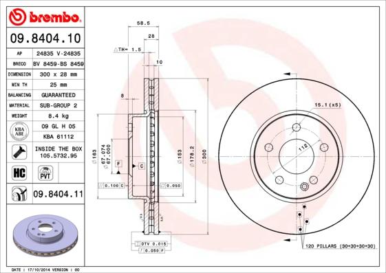 Breco BS 8459 - Discofreno autozon.pro