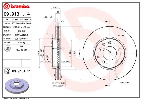 Breco BS 8463 - Discofreno autozon.pro