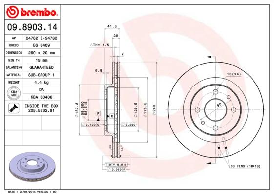 Breco BS 8409 - Discofreno autozon.pro