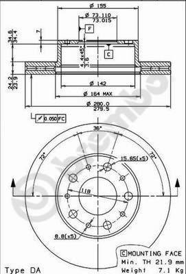 Breco BS 8439 - Discofreno autozon.pro