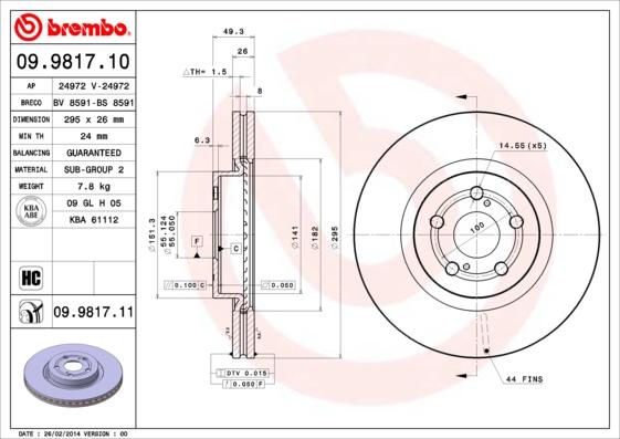 Breco BS 8591 - Discofreno autozon.pro