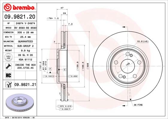 Breco BS 8593 - Discofreno autozon.pro