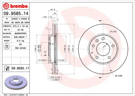 Breco BS 8554 - Discofreno autozon.pro