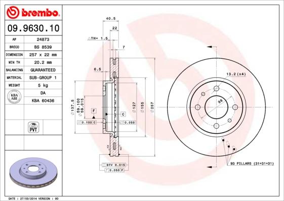 Breco BS 8539 - Discofreno autozon.pro