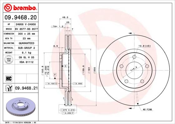 Breco BS 8577 - Discofreno autozon.pro