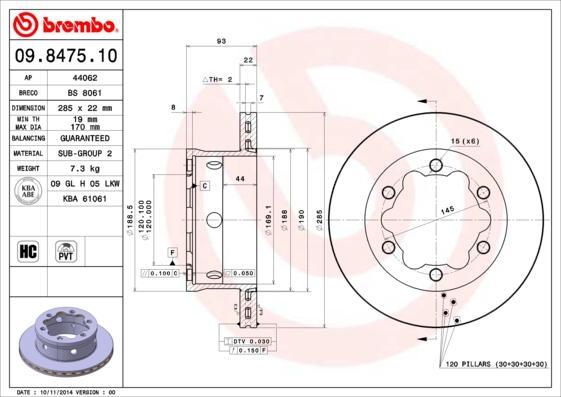 Breco BS 8601 - Discofreno autozon.pro