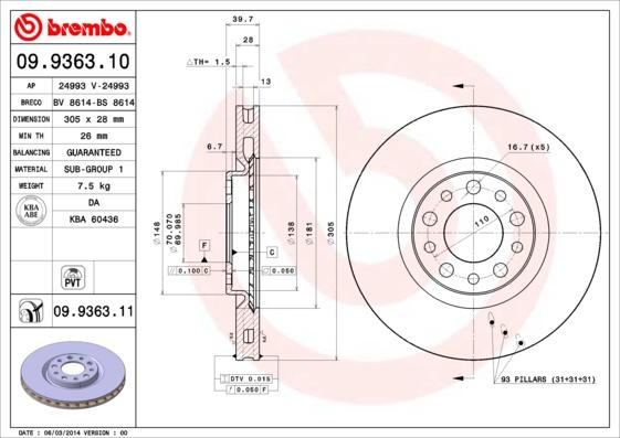 Breco BS 8614 - Discofreno autozon.pro