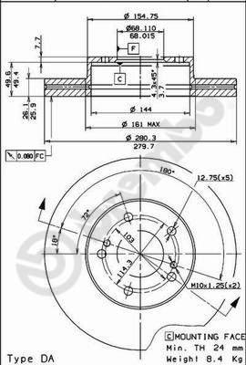 Breco BS 8093 - Discofreno autozon.pro