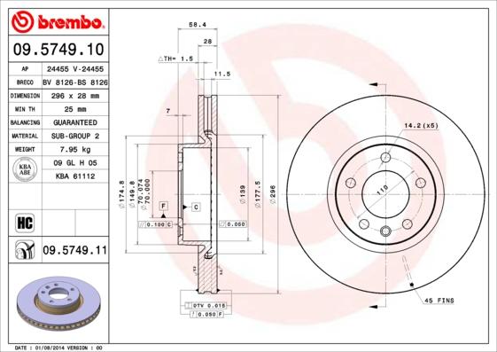 Breco BS 8126 - Discofreno autozon.pro