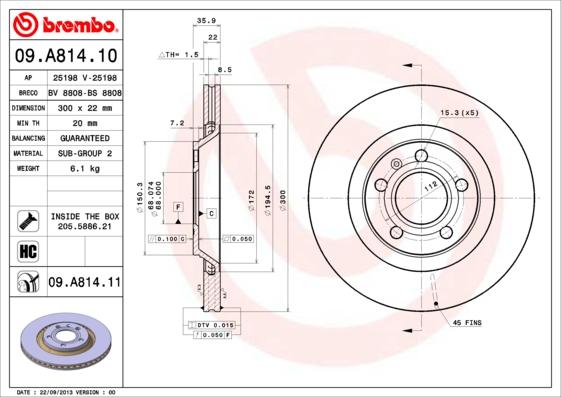 Breco BV 8808 - Discofreno autozon.pro