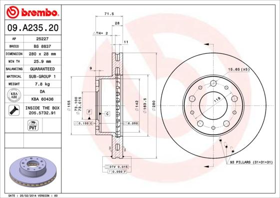 Breco BS 8837 - Discofreno autozon.pro