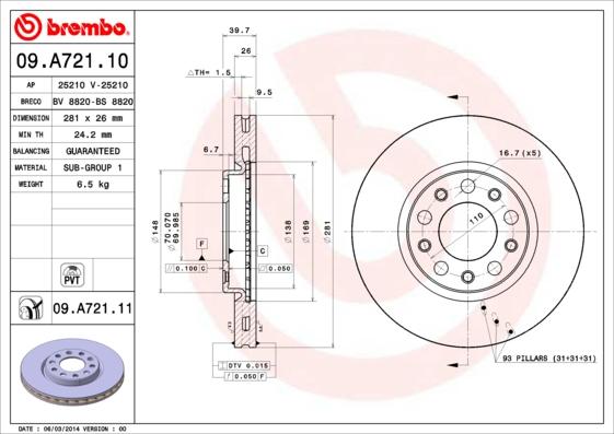 Breco BS 8820 - Discofreno autozon.pro