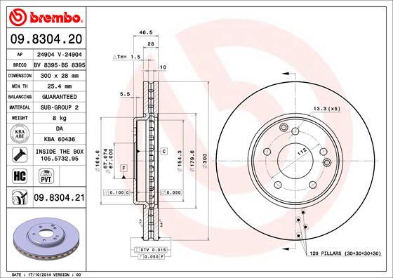 Breco BS 8395 - Discofreno autozon.pro