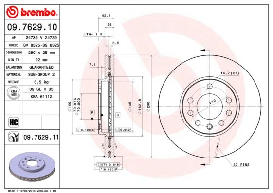 Breco BS 8325 - Discofreno autozon.pro