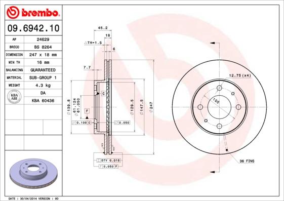 Breco BS 8264 - Discofreno autozon.pro