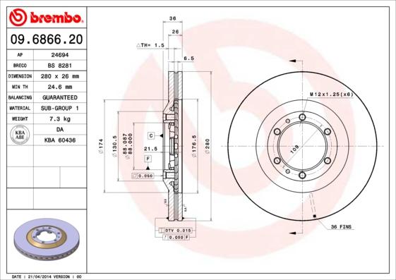 Breco BS 8281 - Discofreno autozon.pro