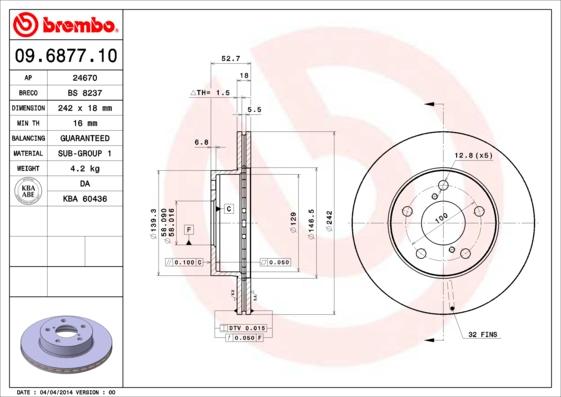 Breco BS 8237 - Discofreno autozon.pro