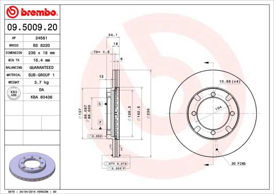 Breco BS 8220 - Discofreno autozon.pro