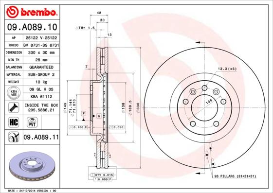 Breco BS 8731 - Discofreno autozon.pro