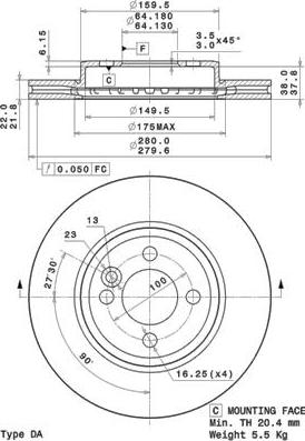 Breco BS 8779 - Discofreno autozon.pro