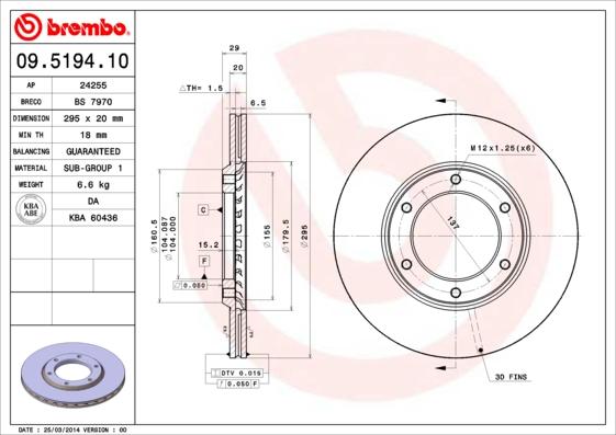 Breco BS 7970 - Discofreno autozon.pro